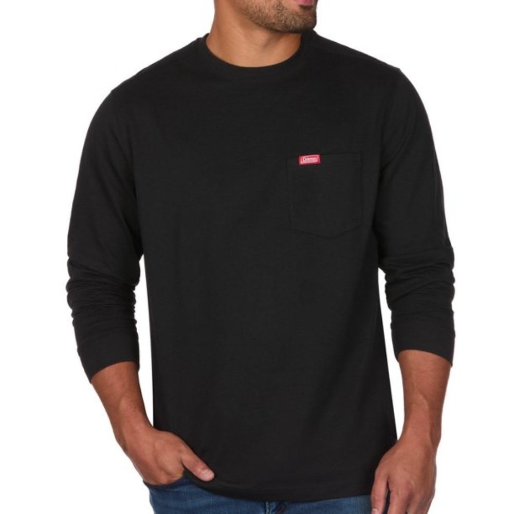 !!NWT!! Women's Black Coleman Long Sleeve Pocket Tee Large